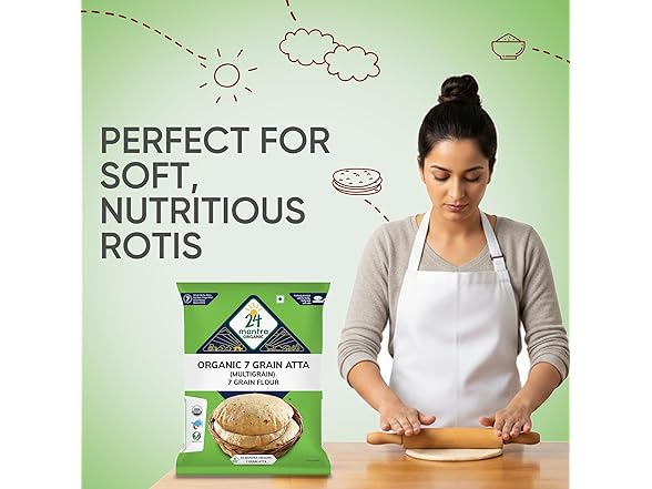 24 Mantra Organic 7 Grain Atta 1 Kg