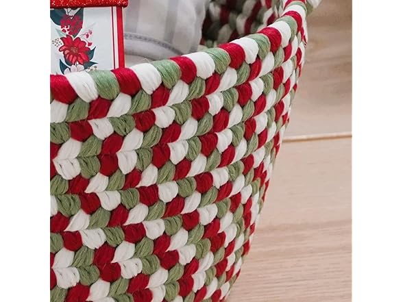 Holiday Multi Braided Gift Basket - Holiday Blend
