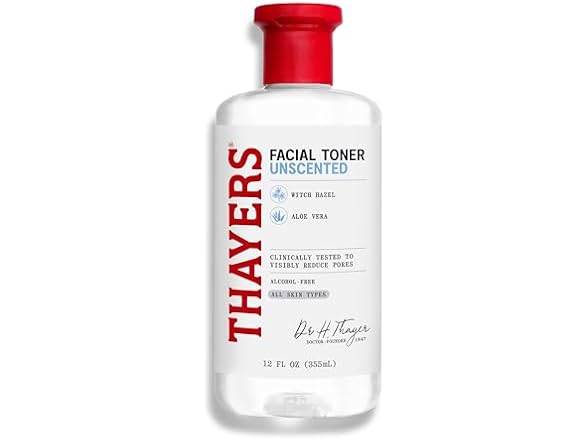 THAYERS Alcohol-Free, Hydrating, Unscented Witch Hazel Facial Toner