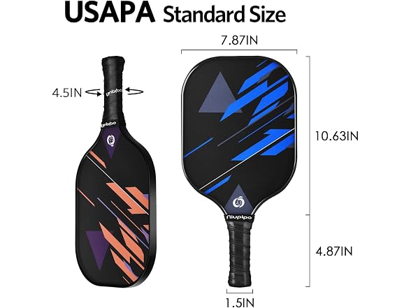 niupipo Pickleball Paddles Set 4 Balls