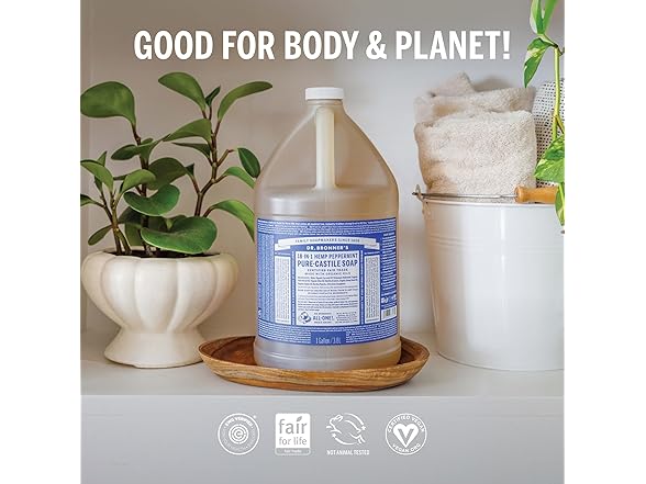 Dr. Bronner's Dr. Bronner's Peppermint Soap 1gal