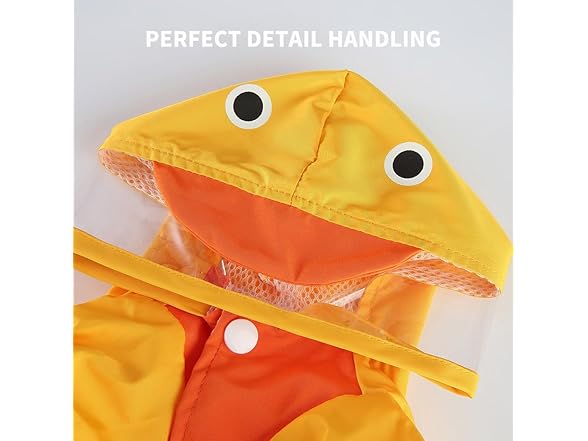 Petper Dog Raincoat (S, Yellow)