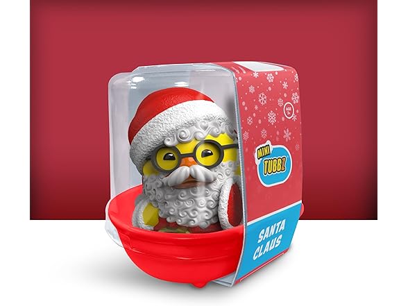 TUBBZ Mini Santa Rubber Duck Figure