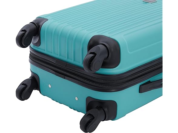 Travelers Club Midtown Hardside 4-Piece Luggage Travel Set, Emerald