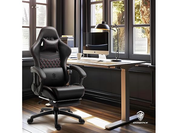 Dowinx Big & Tall Vintage Gaming Chair Black