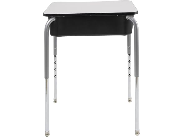 FDP 18" x 24" Belly Curve Classroom Open Front Desk Gray/SIlver
