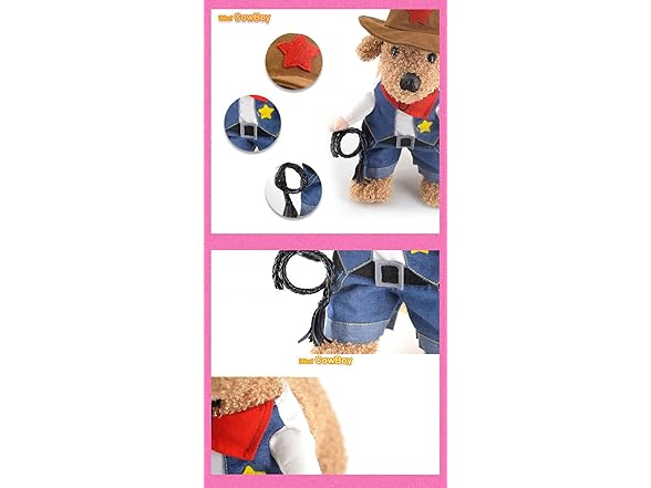 Pet Life 'Rodeo Bones' Dog Costume