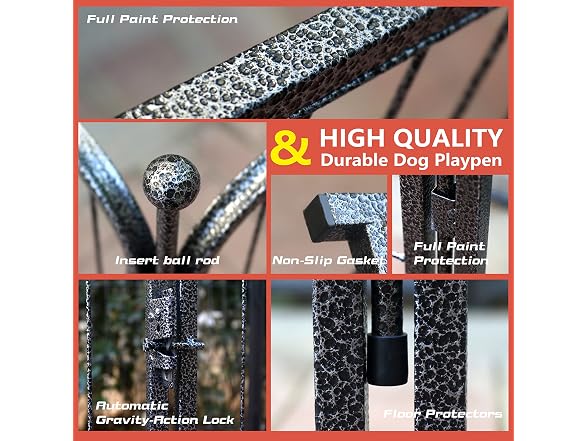 Dog Playpen (8 Panels, 32 Inch) Height in Heavy Duty