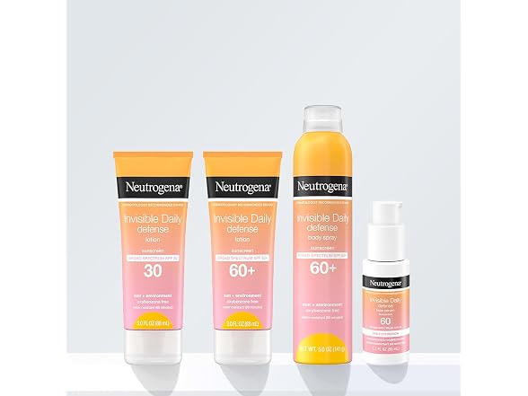 Neutrogena Invisible Sunscreen Spray SPF60 5oz