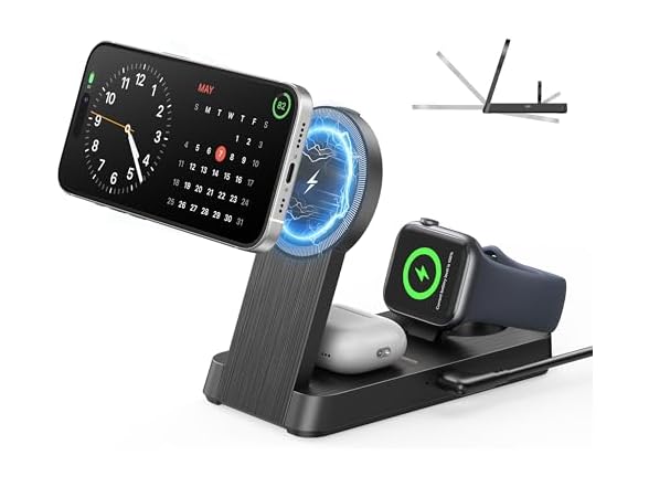 3 in 1 Magnetic Wireless iPhone Charging Station