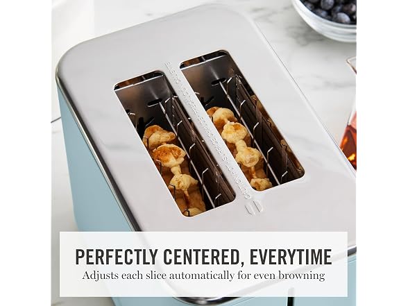 Martha Stewart 2-Slice Toaster Sky Blue