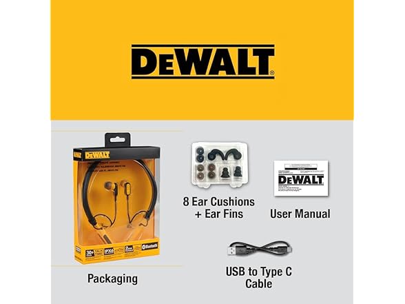 DEWALT DXMA1902091 A Bluetooth Neckband Headphones