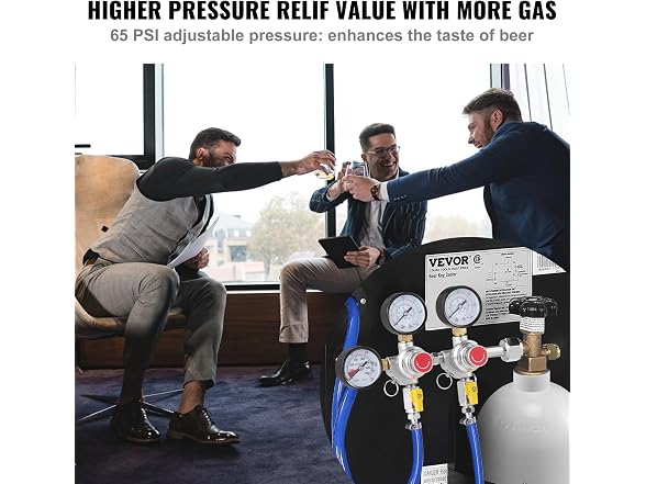 Triple Gauge Regulator, CO2 Regulator Gauge with
