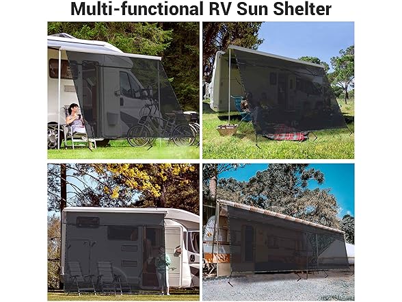 Yescom RV AWNING SCREEN Black