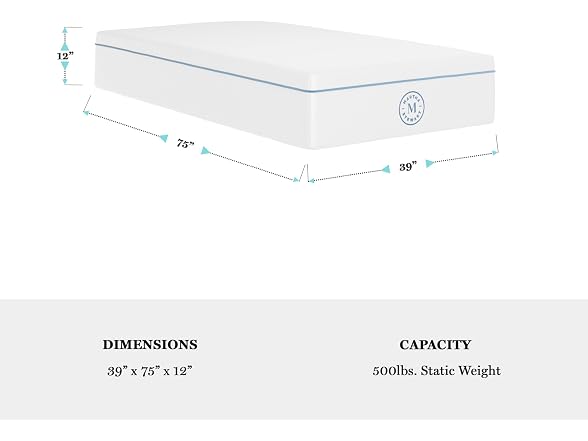 Martha Stewart 12" Twin Gel Mattress