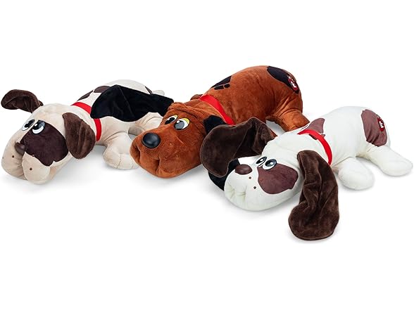 POUND PUPPIES Cream with Medium Brown Spots Plush Toy