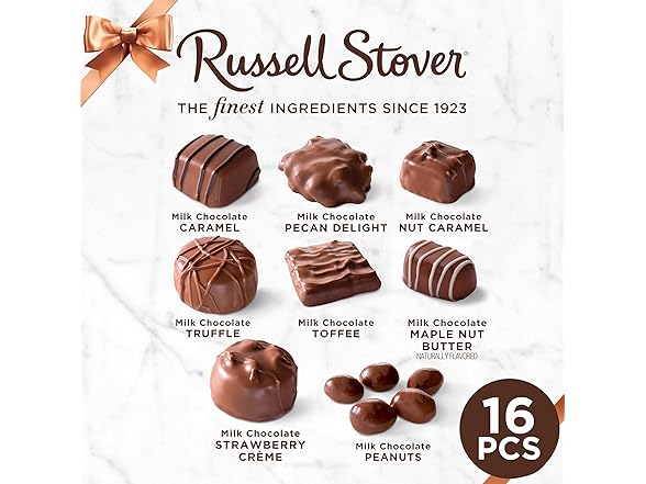 Russell Stover Milk Choc Assortment 9.4o