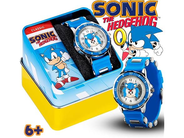 Sonic the Hedgehog Kids Analog Watch, Blue Strap