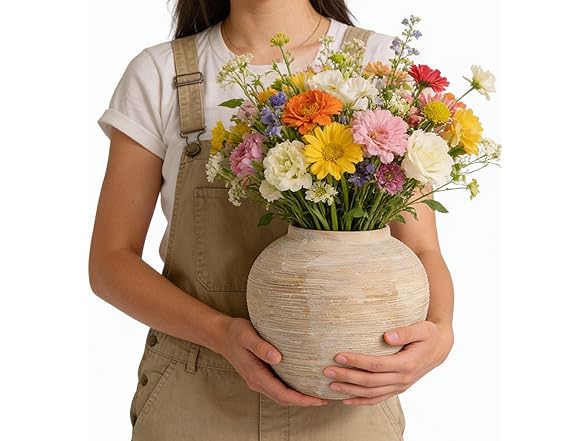 MoCuishle large round ceramic vase