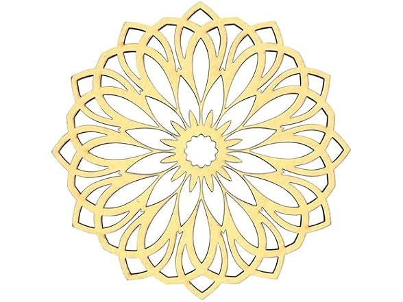 47th & Main Set of 4 Drink Coasters 4" Diameter, Yellow Flower