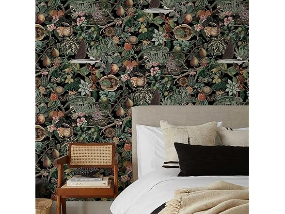 Vintage Floral Peel and Stick Plant Flower