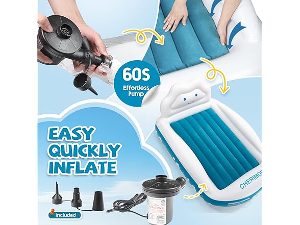 CHERIMOR Inflatable Toddler Travel Bed