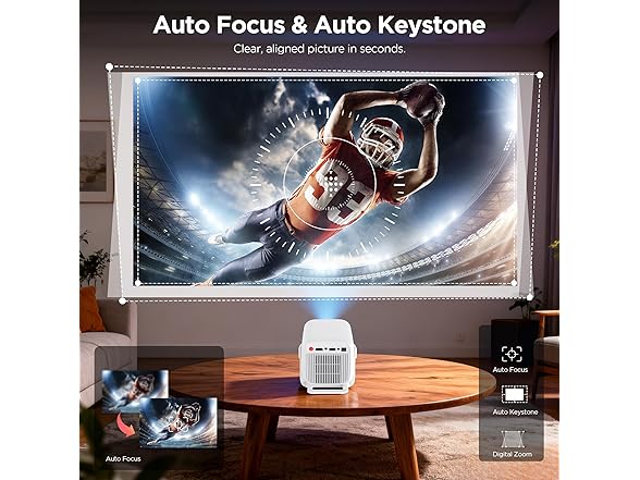 Kvoruaeliax Mini Portable Projector | 1080P