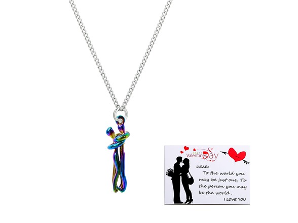 Taouzi Couples Hug Necklace