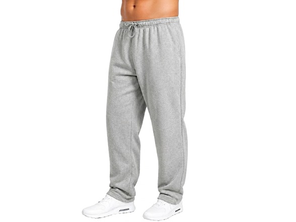Mens Fleece-Lined Open Bottom Pants