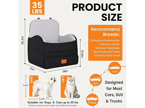 Dog Booster Car Seat