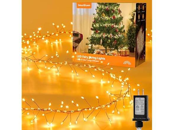 SmartDawn Fairy Lights Plug in 10FT