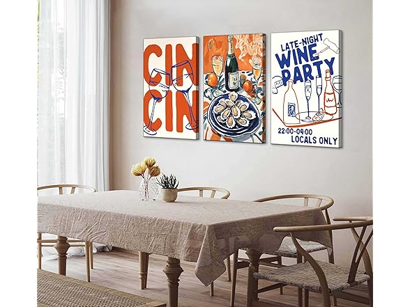 Suvinor Retro Maximalist Kitchen Canvas