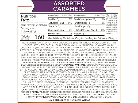 Russell Stover Assorted Caramels Choc 9o