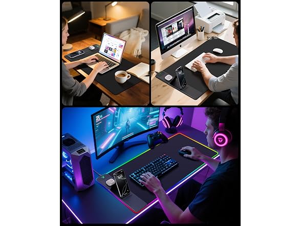 abc.mat Wireless Charging Mouse Pad