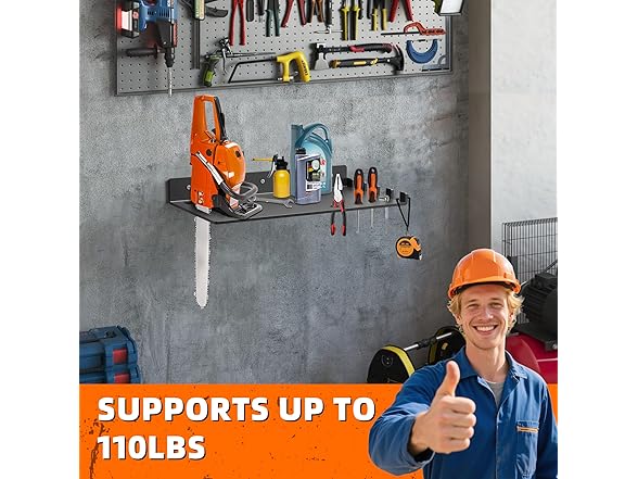 LEVENDOR Chainsaw Holder Shelf - Heavy