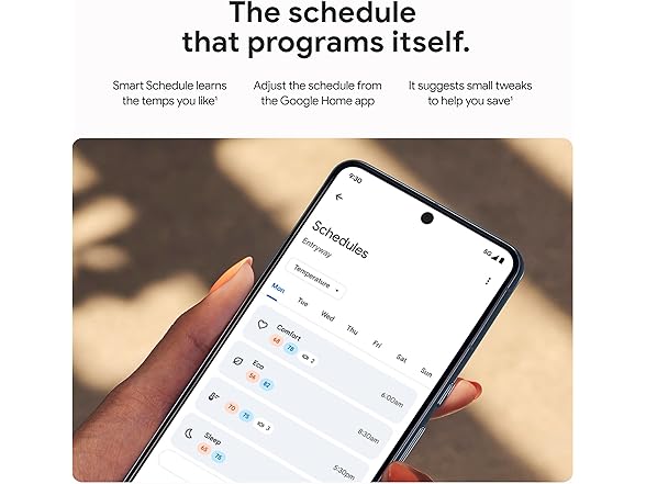 Google Nest Learning Thermostat (4th gen) + Nest Temperature (Open Box)