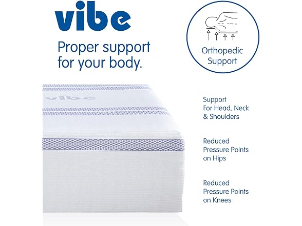 Vibe 12" King Gel Memory Foam Mattress