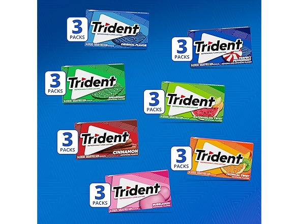 Trident Trident Assorted Gum, 14pc, 21pk
