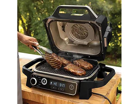 Ninja OG705CO 7-in-1 Outdoor Electric Grill & Smoker (Open Box)