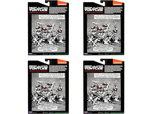 Teenage Mutant Ninja Turtles: Black and White Figures