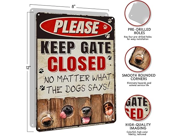 TSHIRTAMAZING Keep Gate Closed Sign