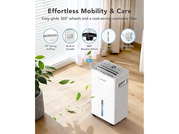 PLUSCENT Dehumidifier for Basement