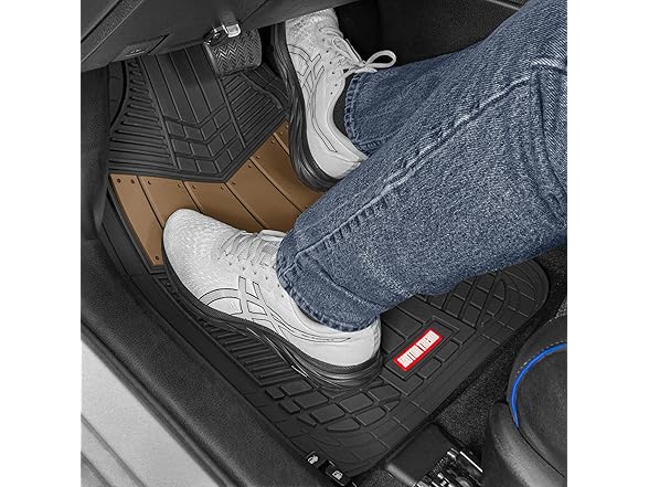 MOTOR TREND DualFlex™ Rubber Car Floor Mat
