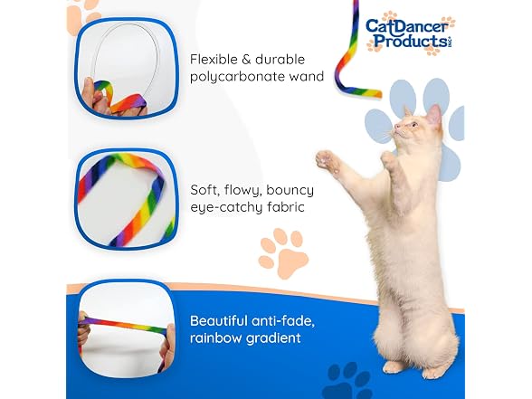 Cat Dancer Products Rainbow Cat Wand Charmer