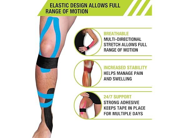 Pro-Tec Pre-Cut Kinesiology Tape