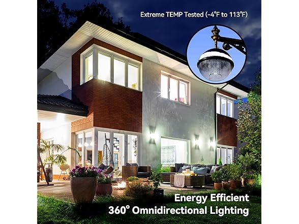 FanNicoo E26 60W LED Light Bulb 500W Equivalent