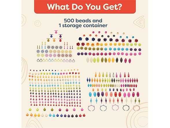 B. toys – Pop Arty! 500 Pieces – Jewlery Making Kit