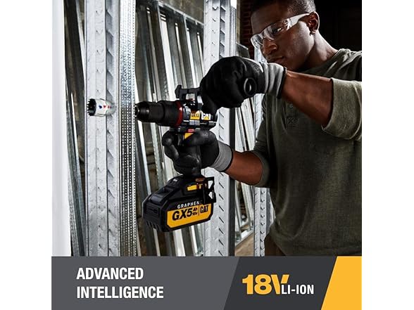 CAT DX13 18V Brushless 1/2in Hammer Drill Kit