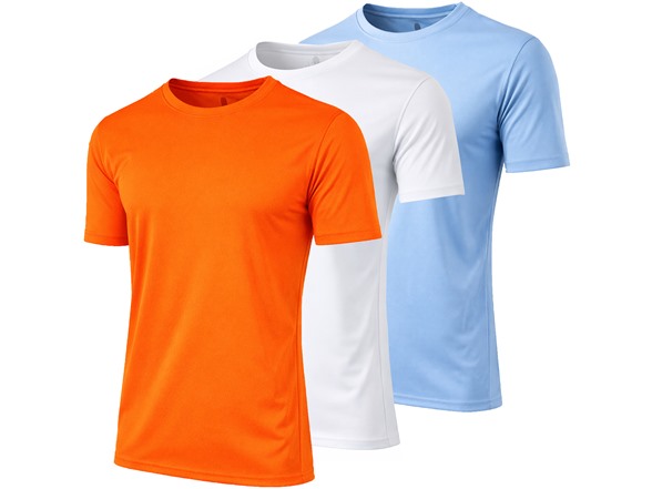 Neon Orange - White - Light Blue