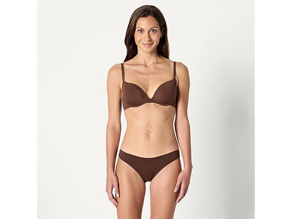 Lined Push Up Plunge Bra, Pack of 2